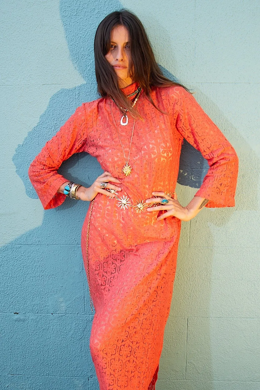Peace In The Valley Lace Maxi Dress