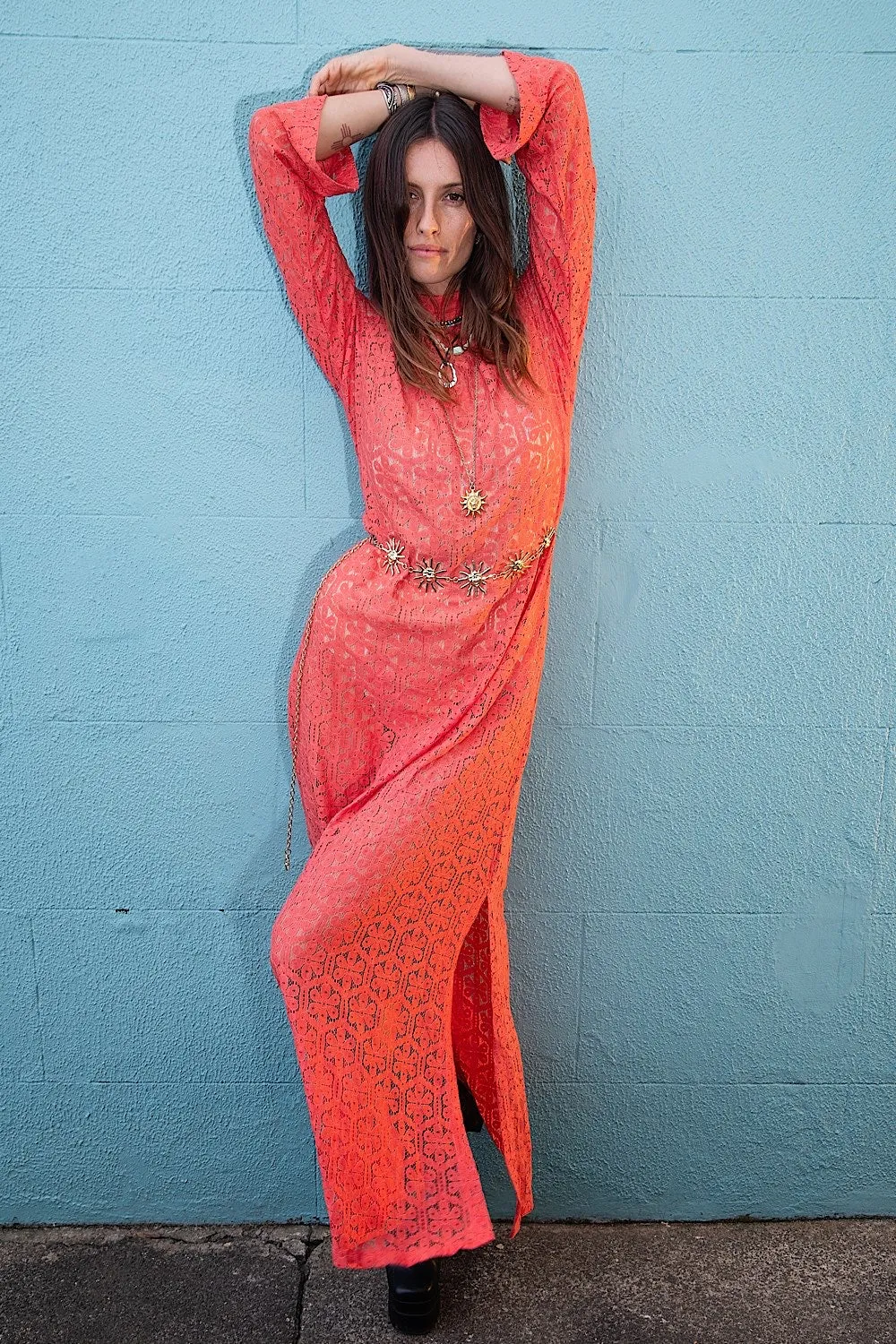 Peace In The Valley Lace Maxi Dress