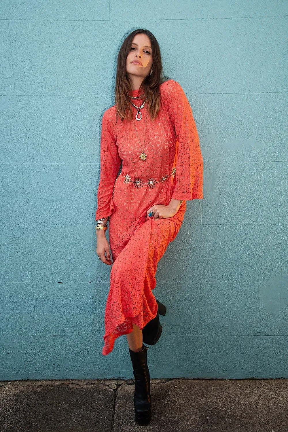 Peace In The Valley Lace Maxi Dress