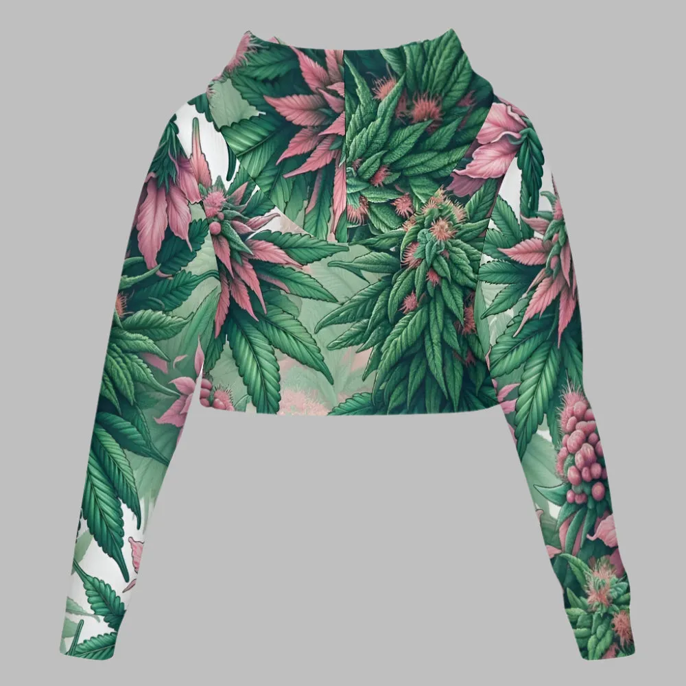 Pink Haze Cropped Hoodie