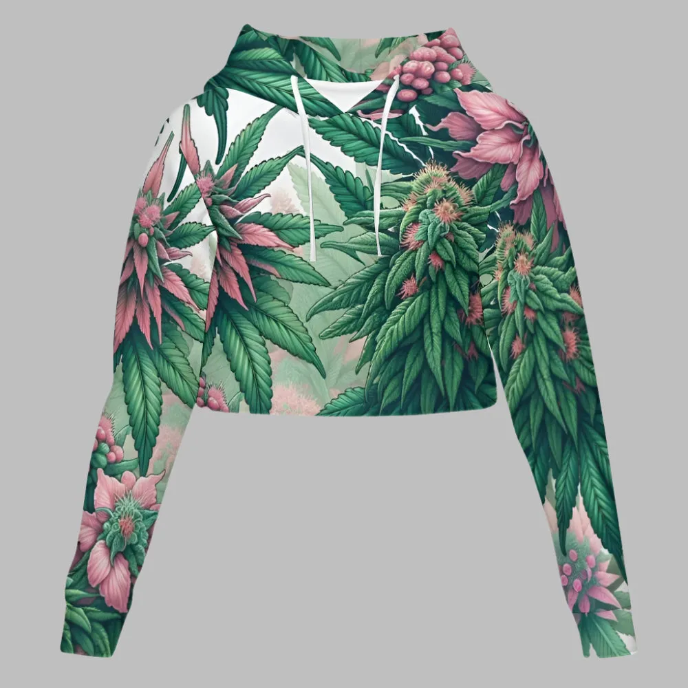 Pink Haze Cropped Hoodie