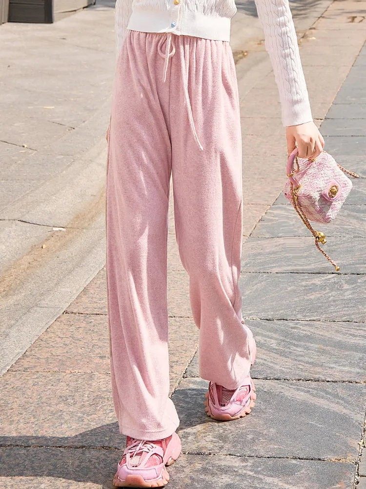 Pink Terry Wide Pants