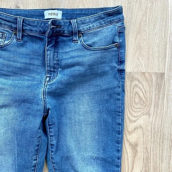 Pistola Revolve Medium Wash Skinny Jeans | Size 29 | Stretch Denim