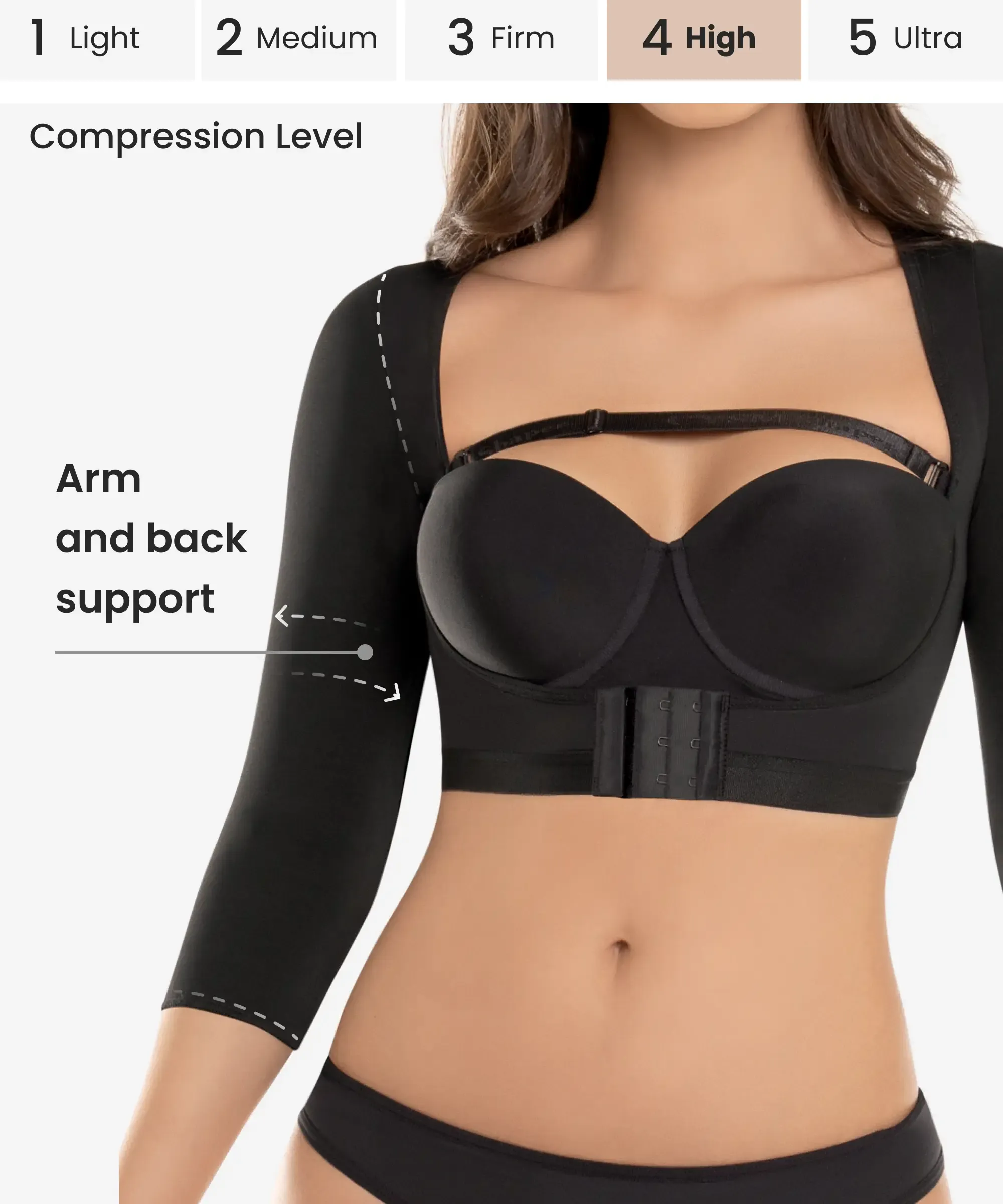 Posture & arm control push-up top - Style 470