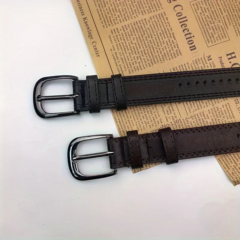 Preppy Style Women's Belt Faux Leather Hollow Accessory