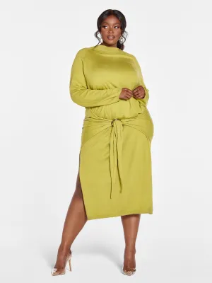 Quinn Tie Front Sweater Dress - Gabi Fresh x FTF