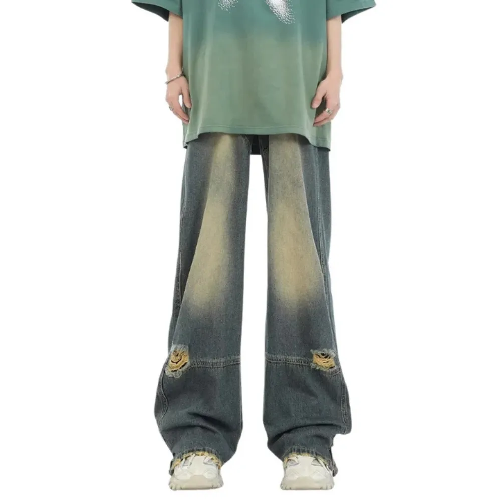 "Vintage Artistic Distressed Ripped" Jeans