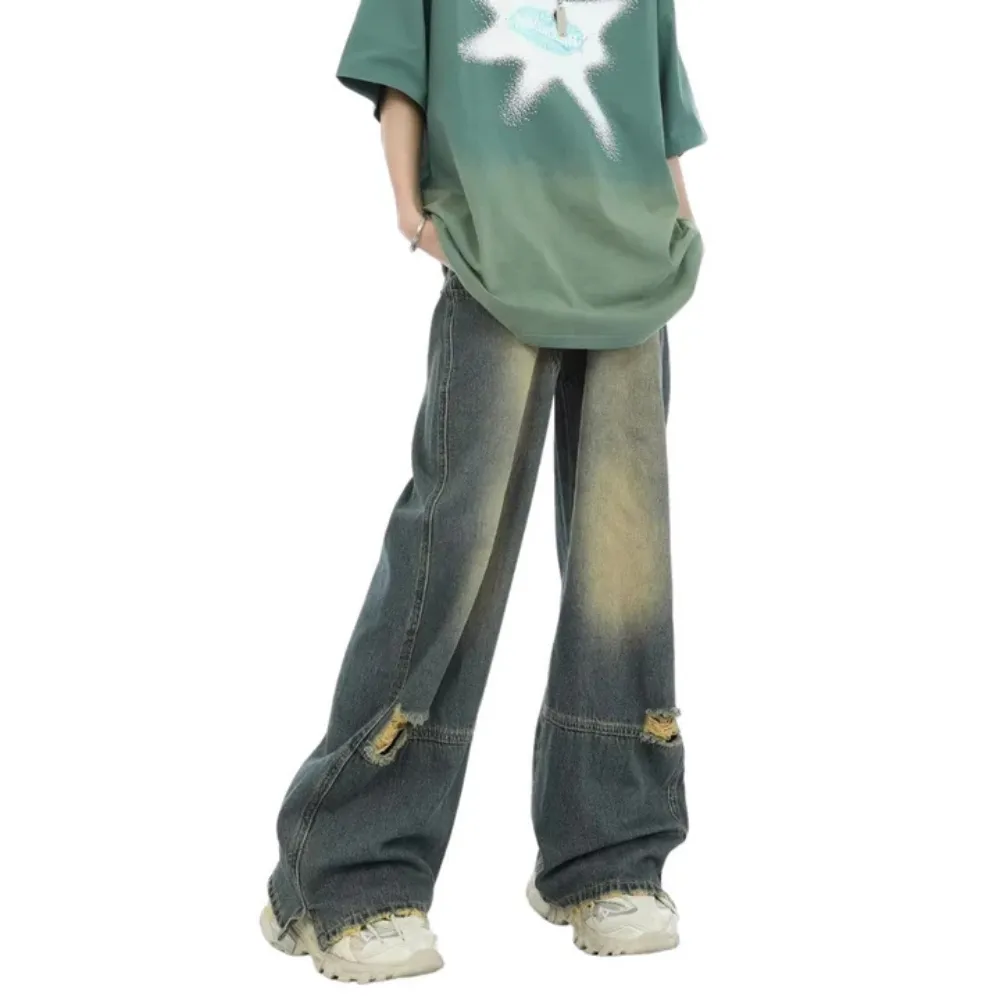 "Vintage Artistic Distressed Ripped" Jeans