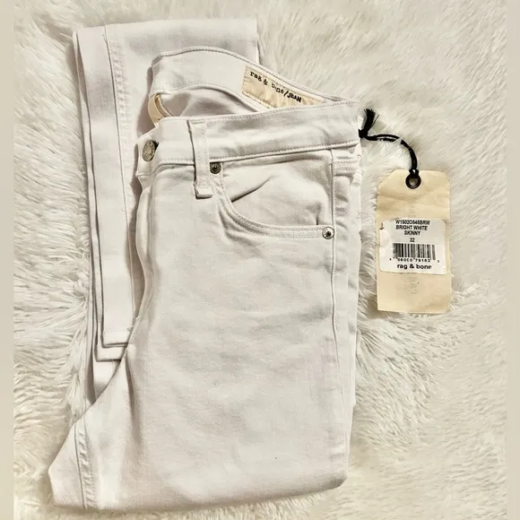 Rag &amp; Bone Bright White Skinny Jeans
