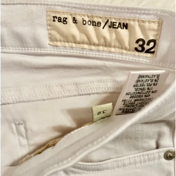 Rag &amp; Bone Bright White Skinny Jeans