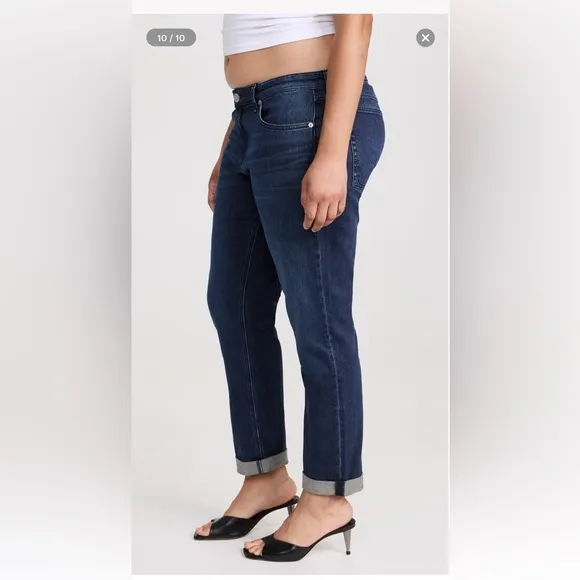 Rag &amp; Bone Dre Low Rise Slim Boyfriend Jeans - size 32