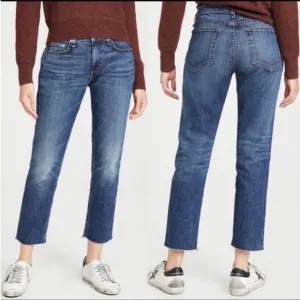 RAG &amp; BONE Women’s Dre Low-Rise Slim Boyfriend Jeans Mariposa Wash Size 28