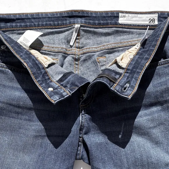 RAG &amp; BONE Women’s Dre Low-Rise Slim Boyfriend Jeans Mariposa Wash Size 28