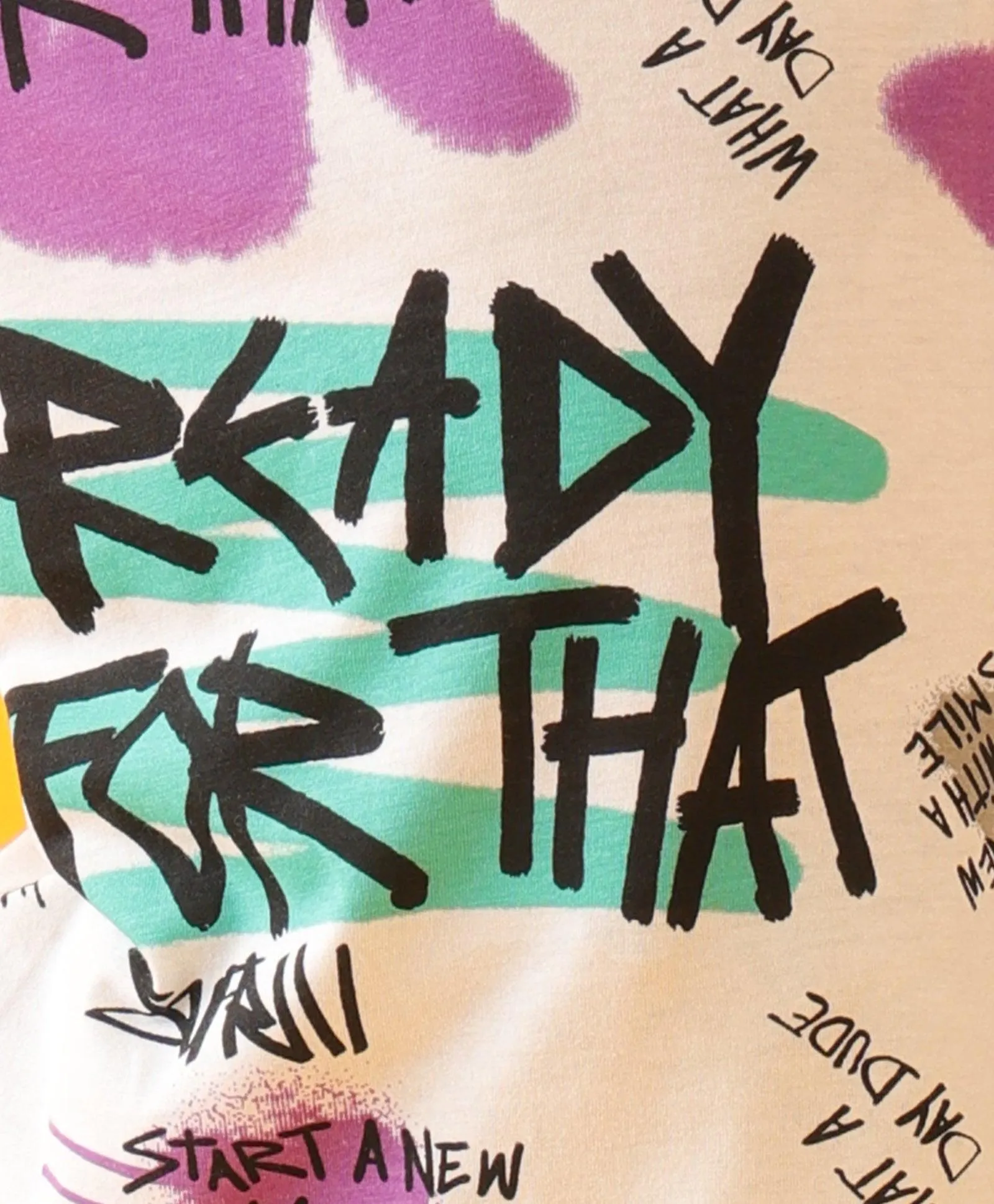 READY FOR THAT SHORT SLEEVES BOYS T-SHIRT - WHITE