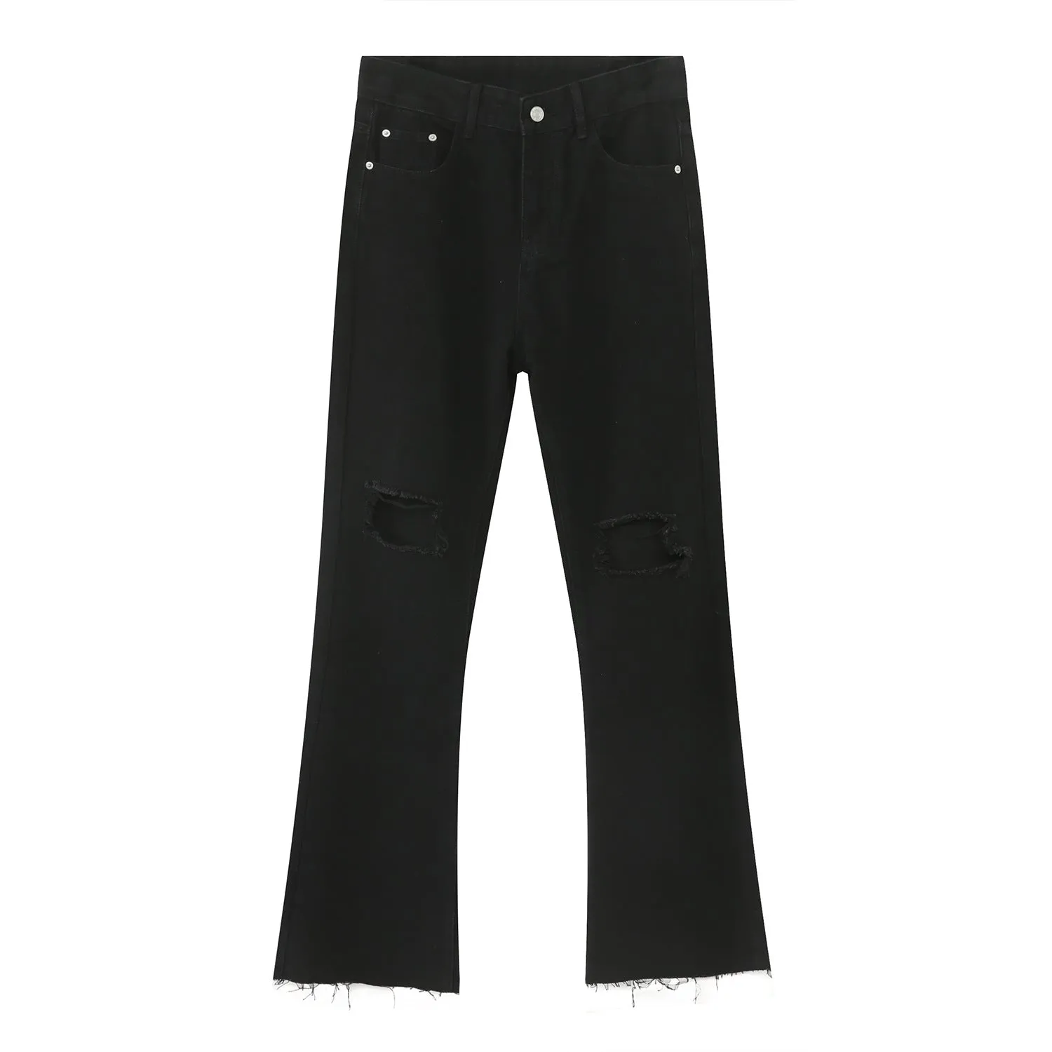 Retro Slim Denim Trousers