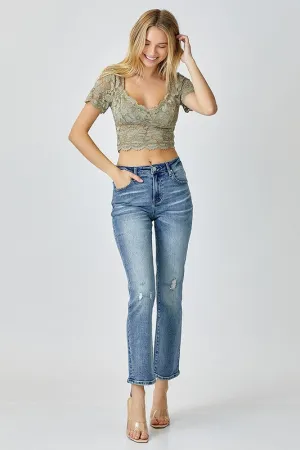 RISEN Jake Mid Rise Slim Jeans