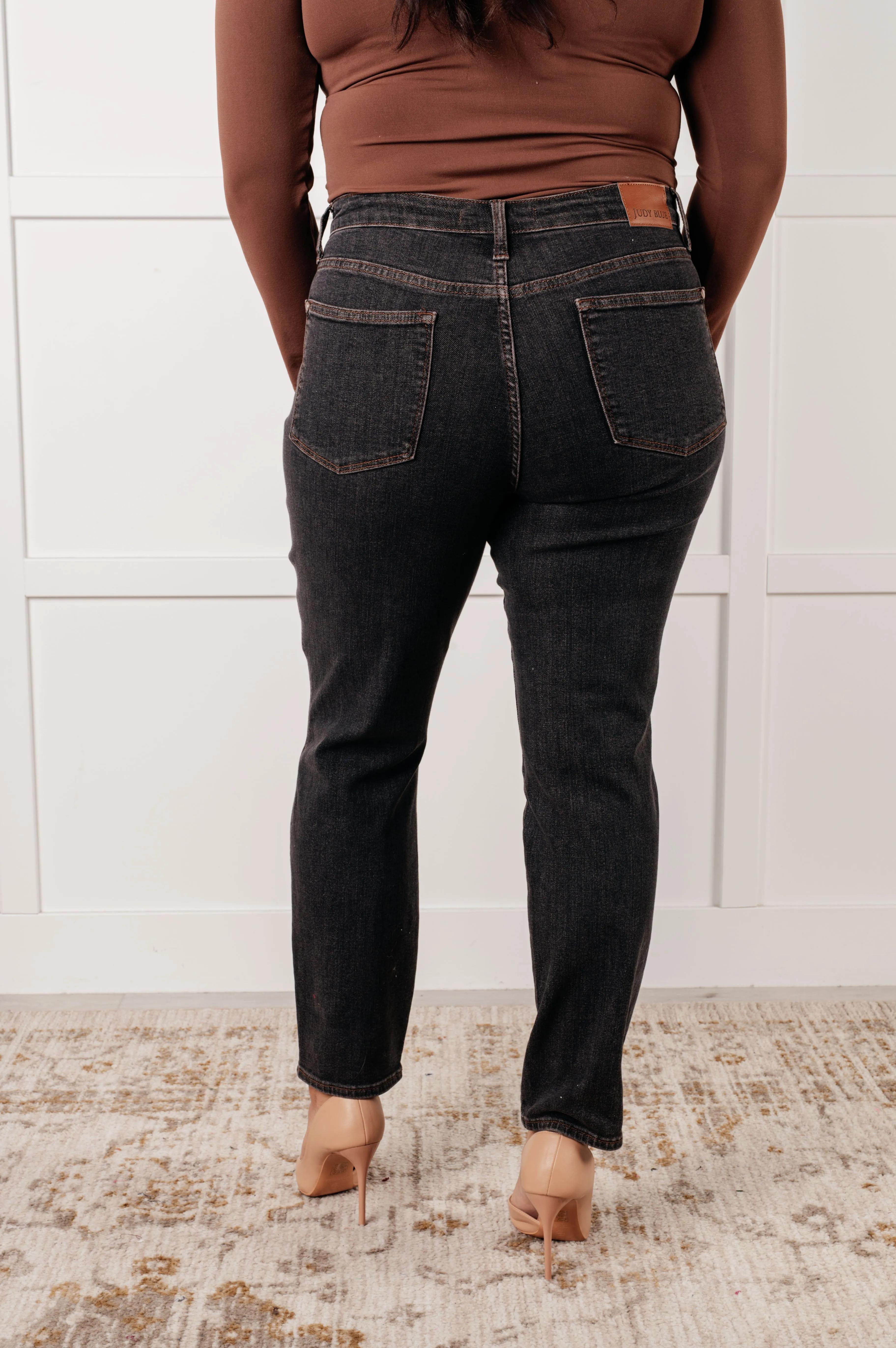 Rita Judy Blue Mid Rise Control Top Slim Jeans