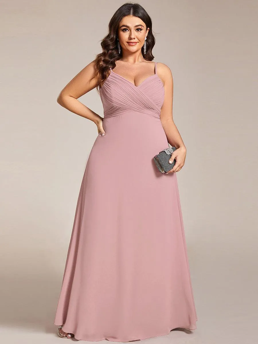 Robe de demoiselle d'honneur drapée au dos avec décolleté en cœur