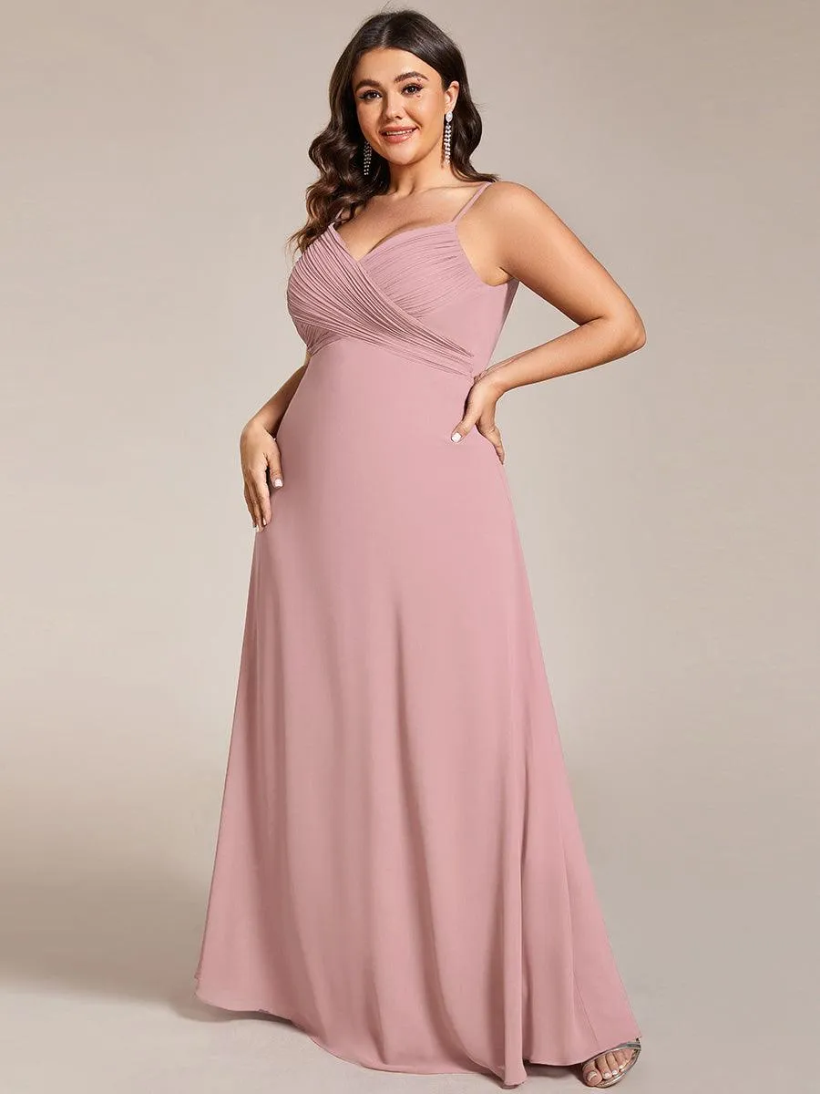 Robe de demoiselle d'honneur drapée au dos avec décolleté en cœur