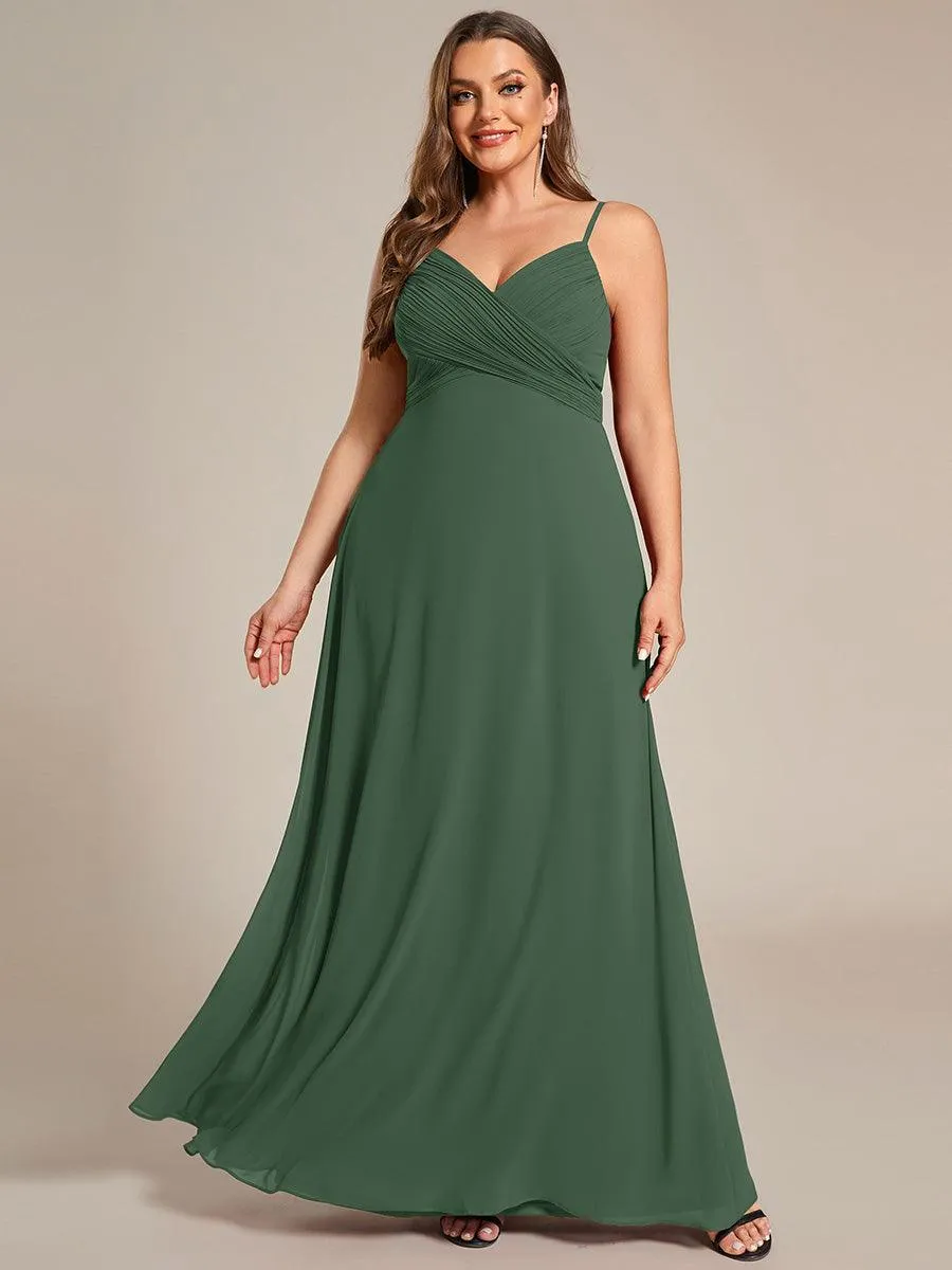 Robe de demoiselle d'honneur drapée au dos avec décolleté en cœur