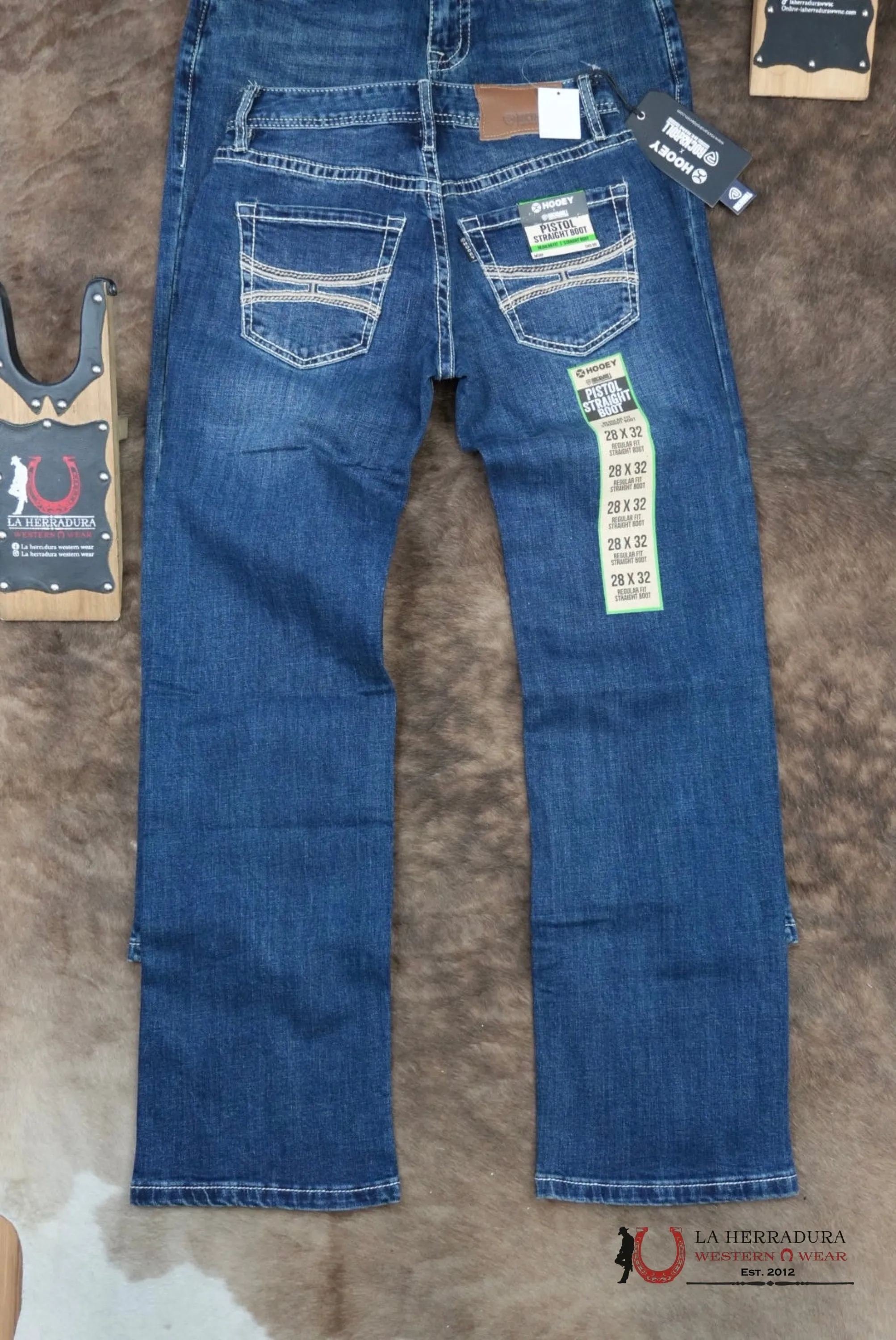 ROCK&ROLL X HOOEY ROPE EMB. PISTOL STRAIGHT BOOT - 5036