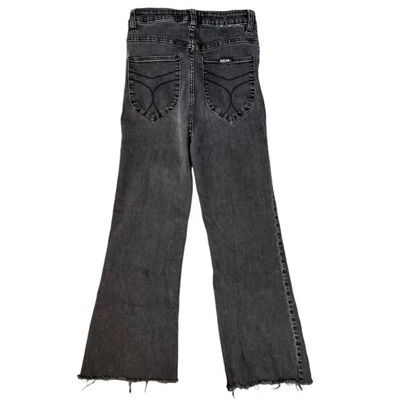 Rolla’s east coast flare high rise cropped jeans