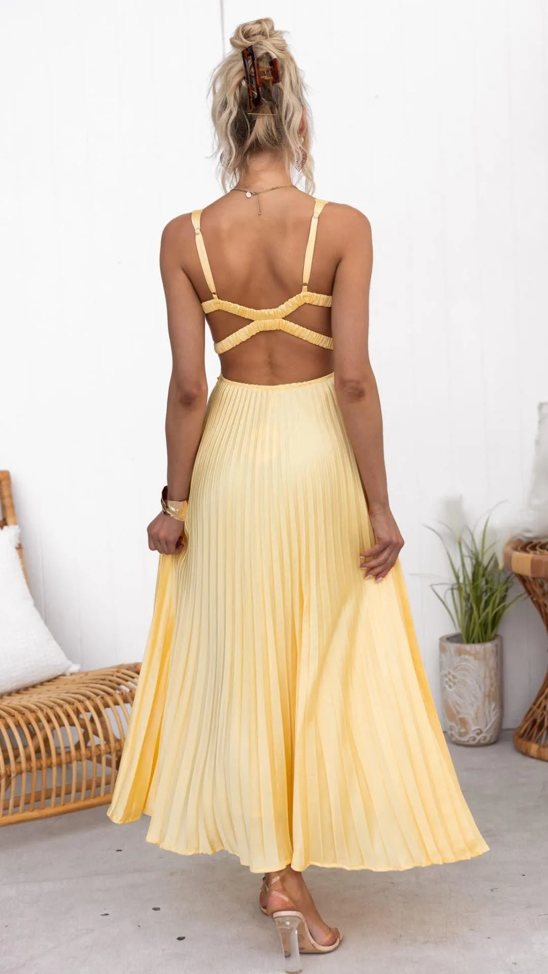 Rose | Chic Pleated Maxi Dress