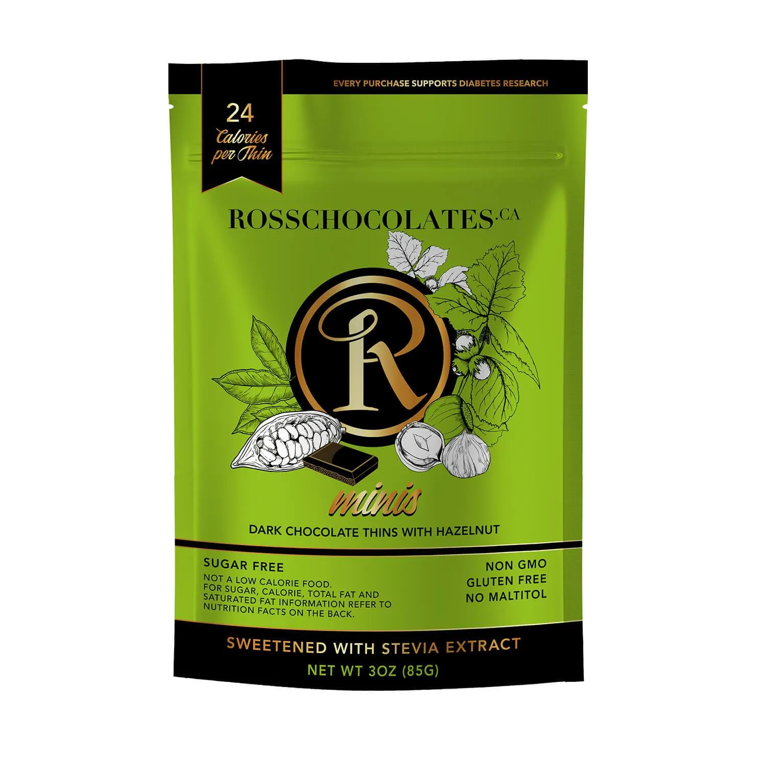 Ross Chocolates - Dark Chocolate with Hazelnut
