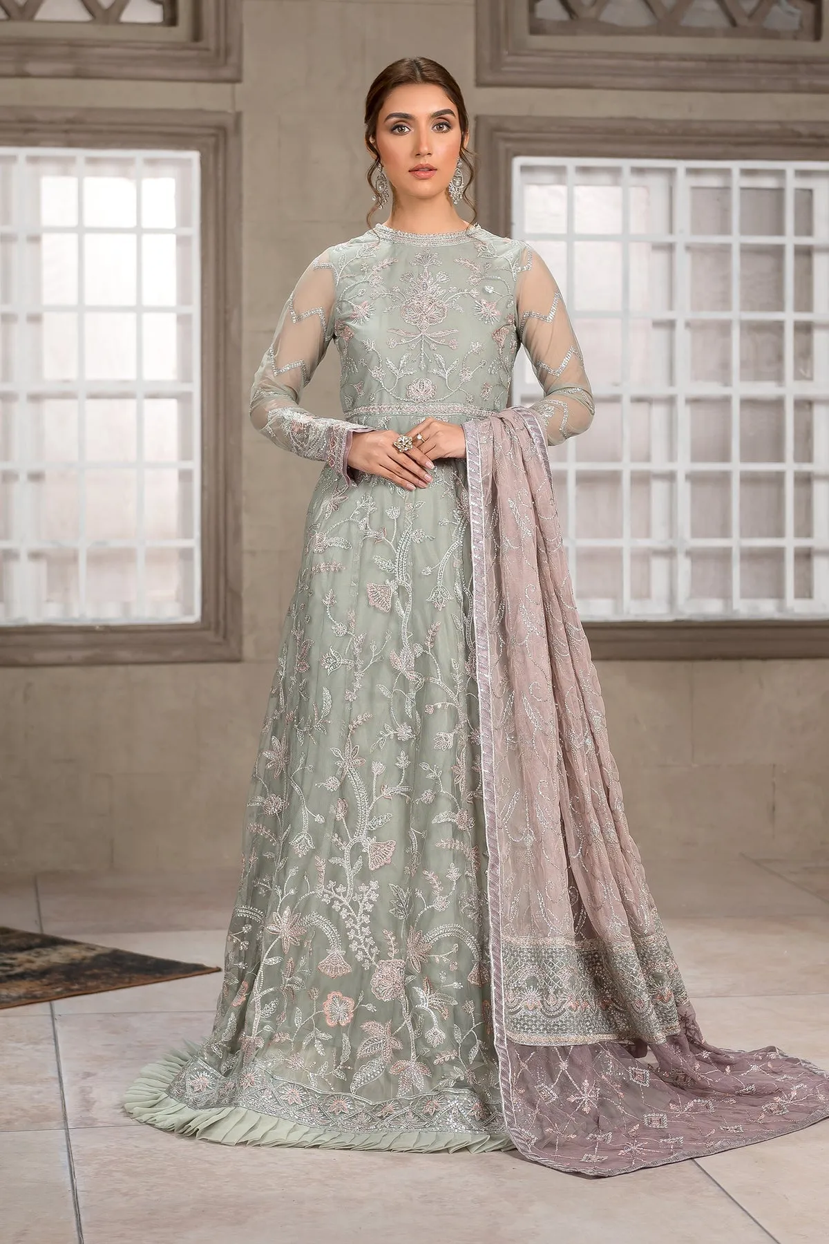 Royal Pakistani Embroidered Lehenga Choli Wedding Dress