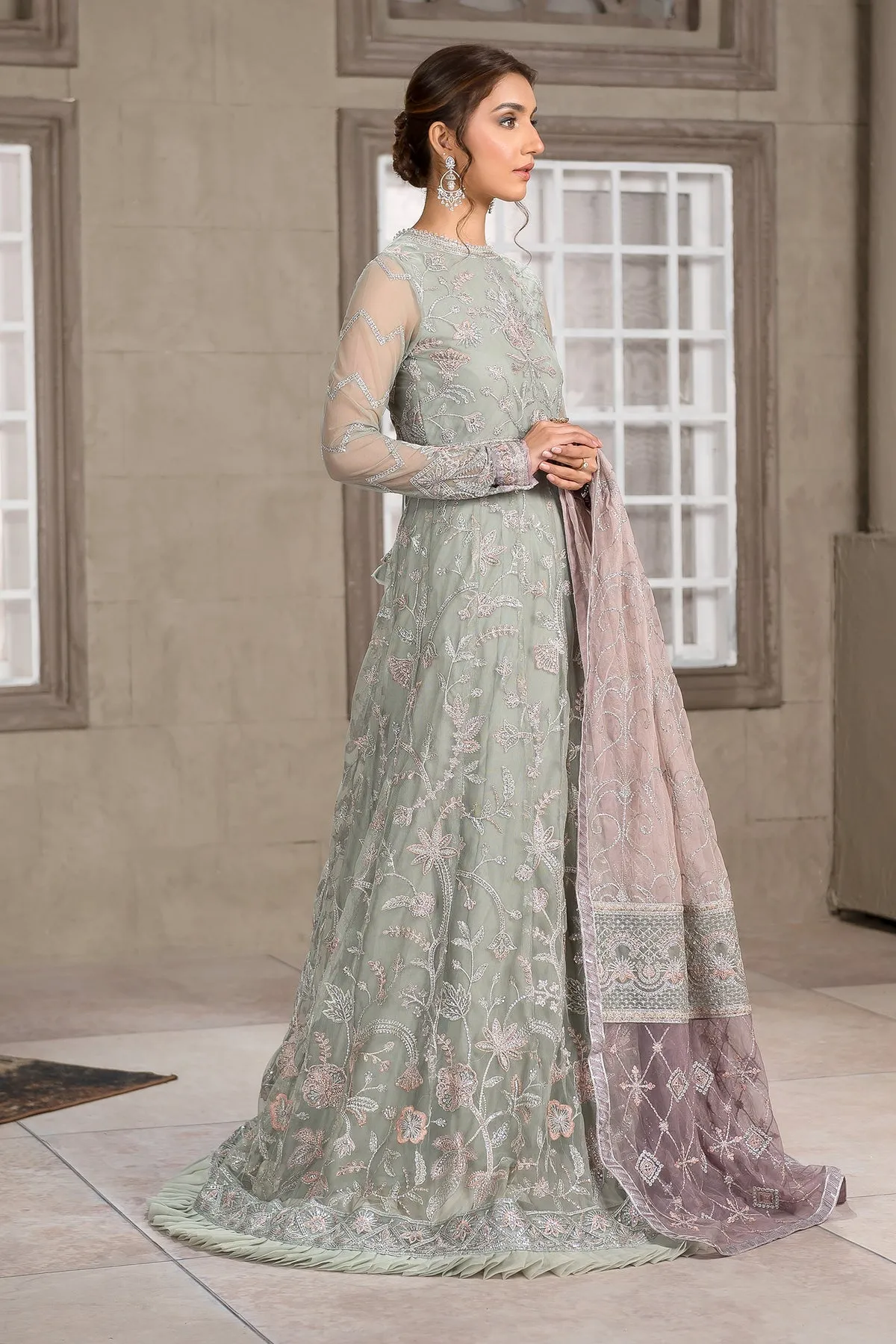 Royal Pakistani Embroidered Lehenga Choli Wedding Dress