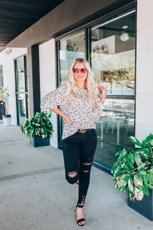 Ruffled Dalmatian Top
