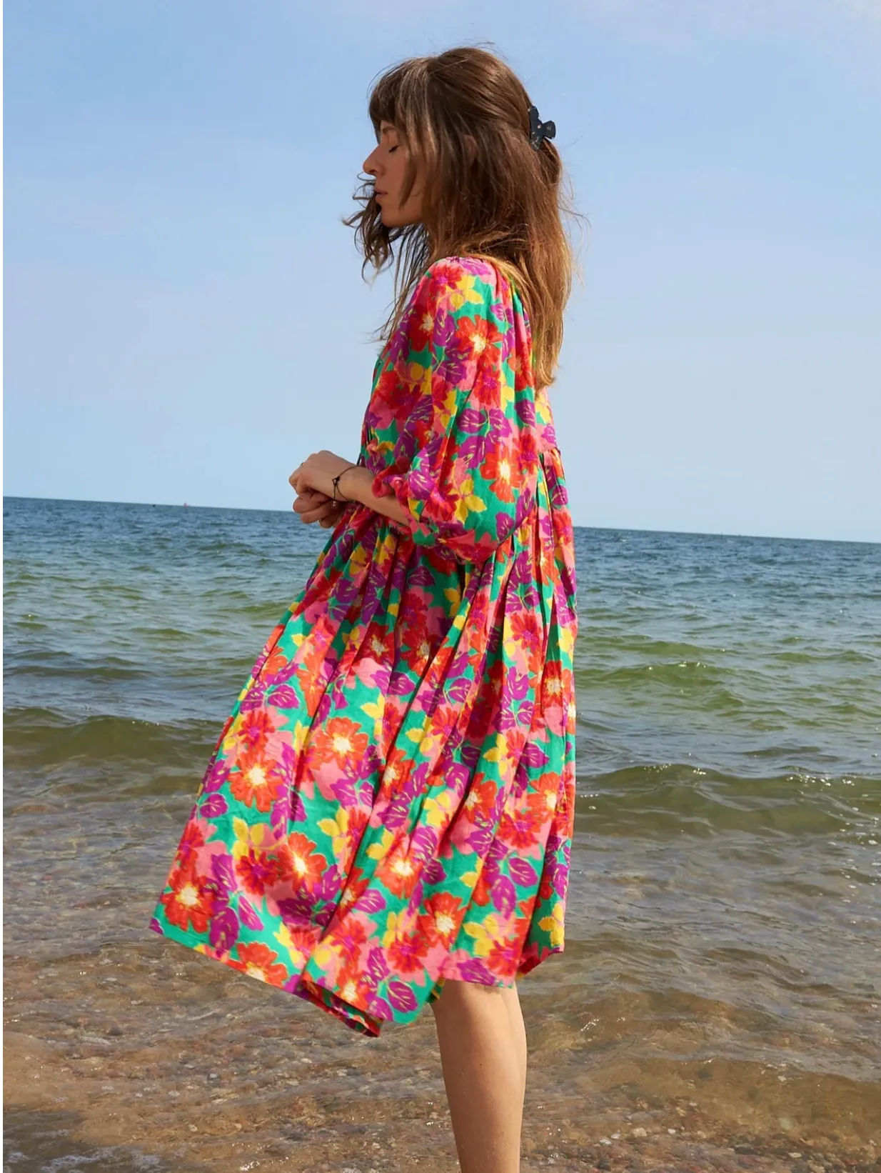 SALE Nikita Dress-Flower of Jaipur Print
