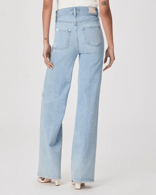 Sasha Wide Leg Jean in Maeve Destructed
