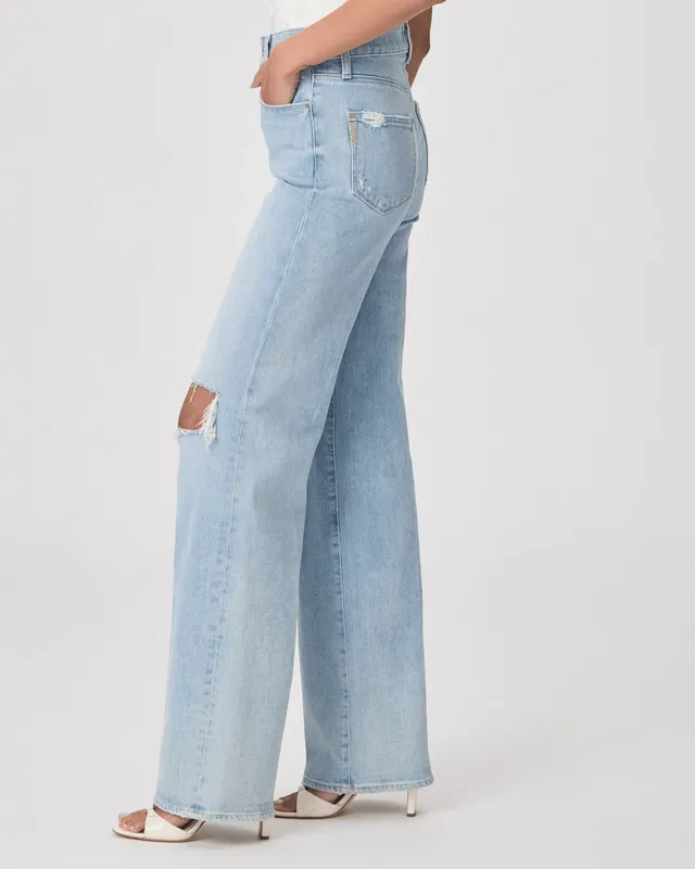 Sasha Wide Leg Jean in Maeve Destructed