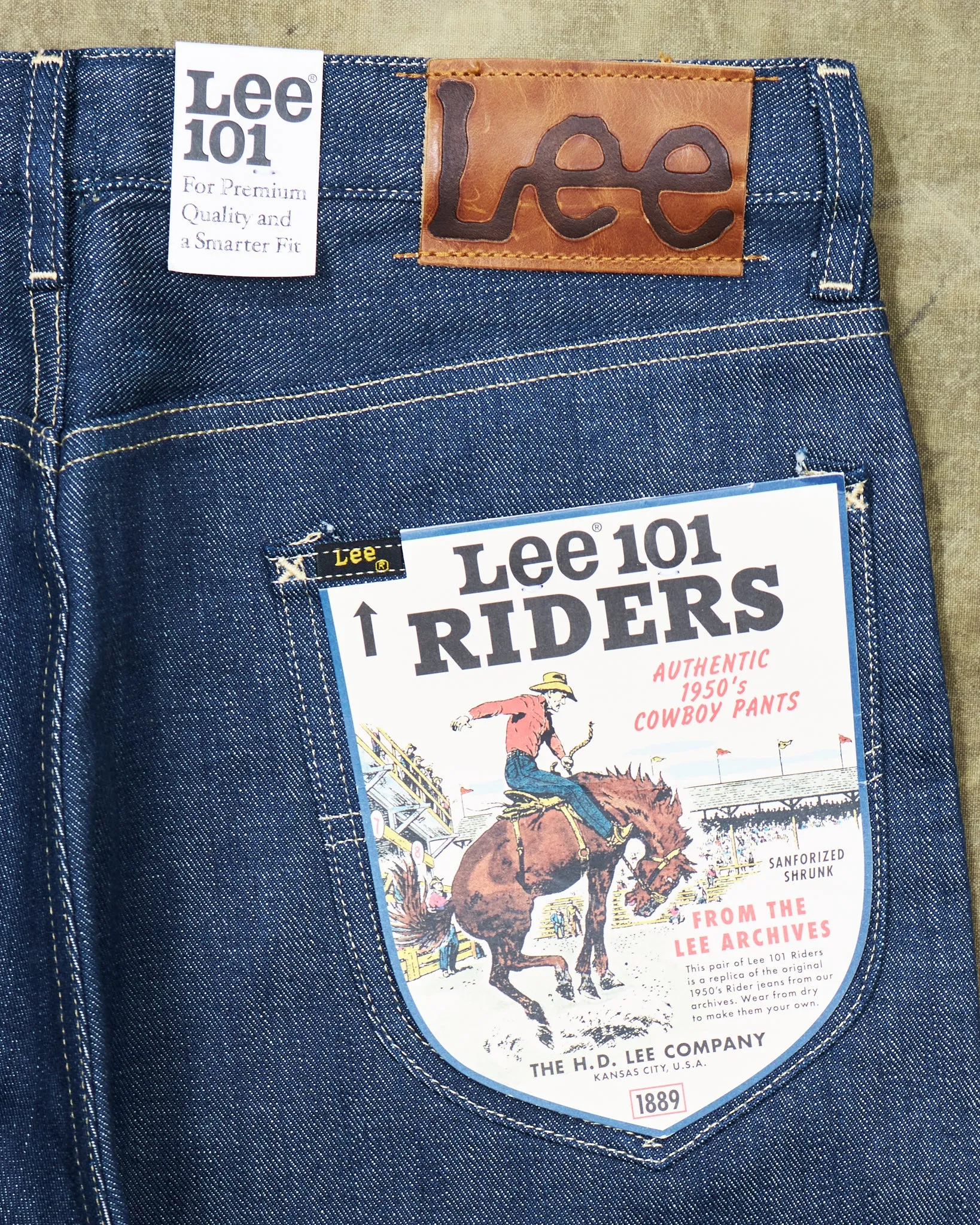 Second Hand Deadstock Lee 101 50's Riders Jeans W31 / L32