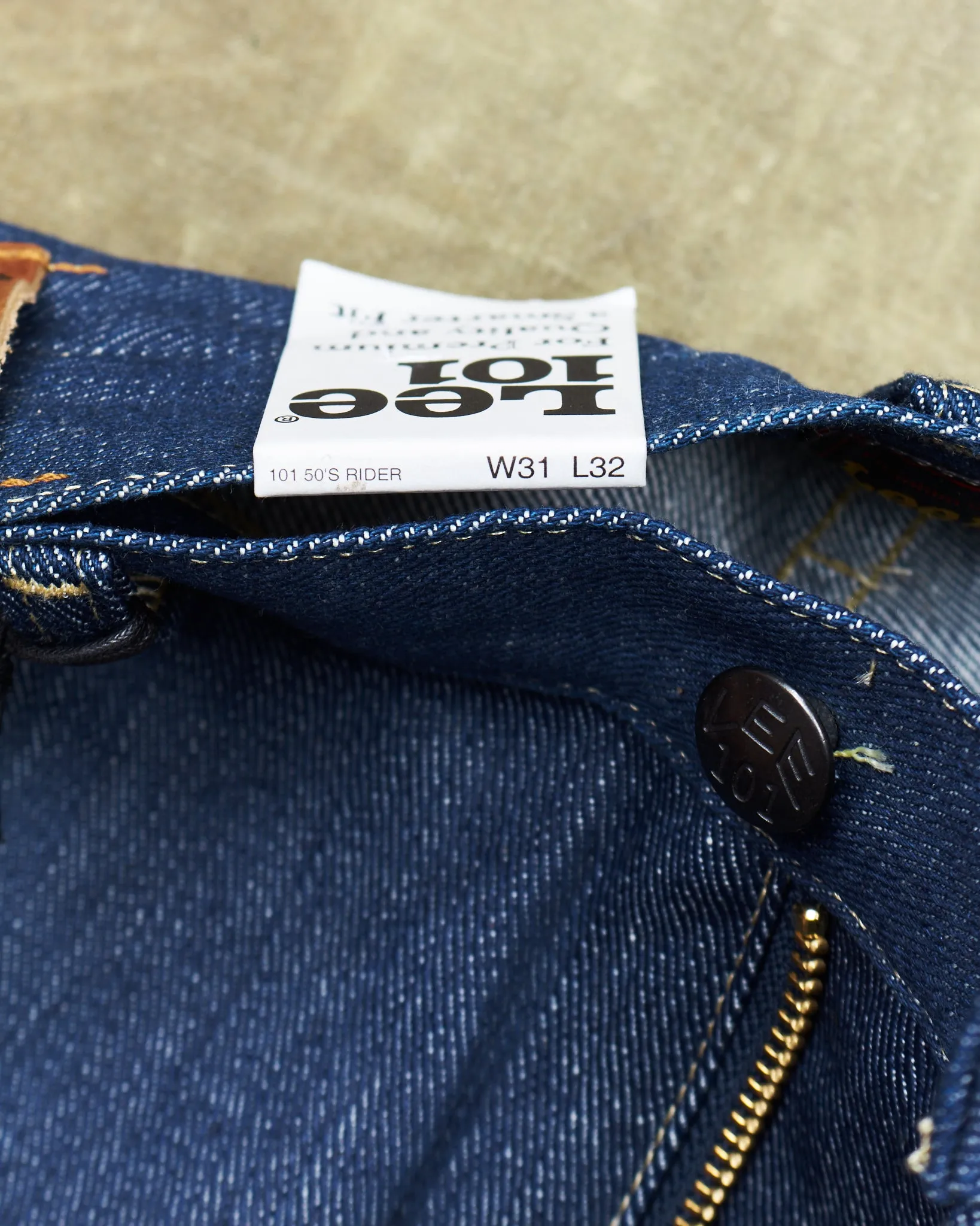 Second Hand Deadstock Lee 101 50's Riders Jeans W31 / L32