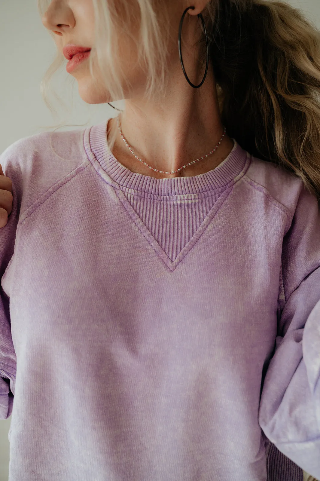 Shay Acid Wash Sweatshirt