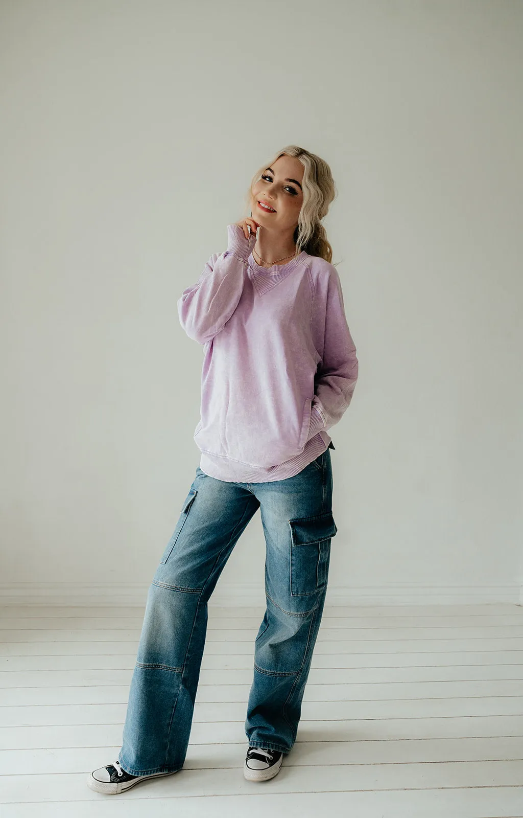 Shay Acid Wash Sweatshirt