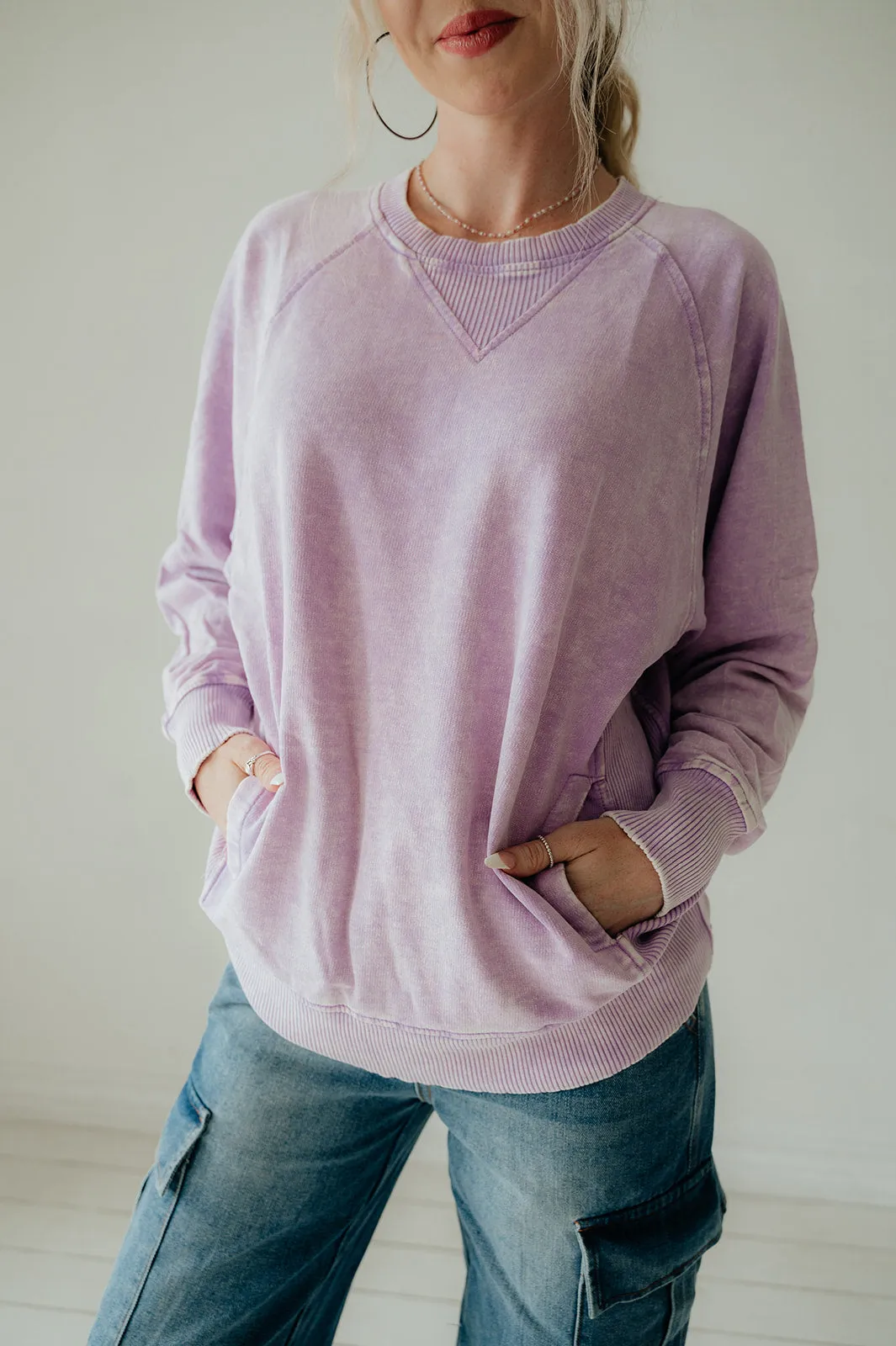 Shay Acid Wash Sweatshirt