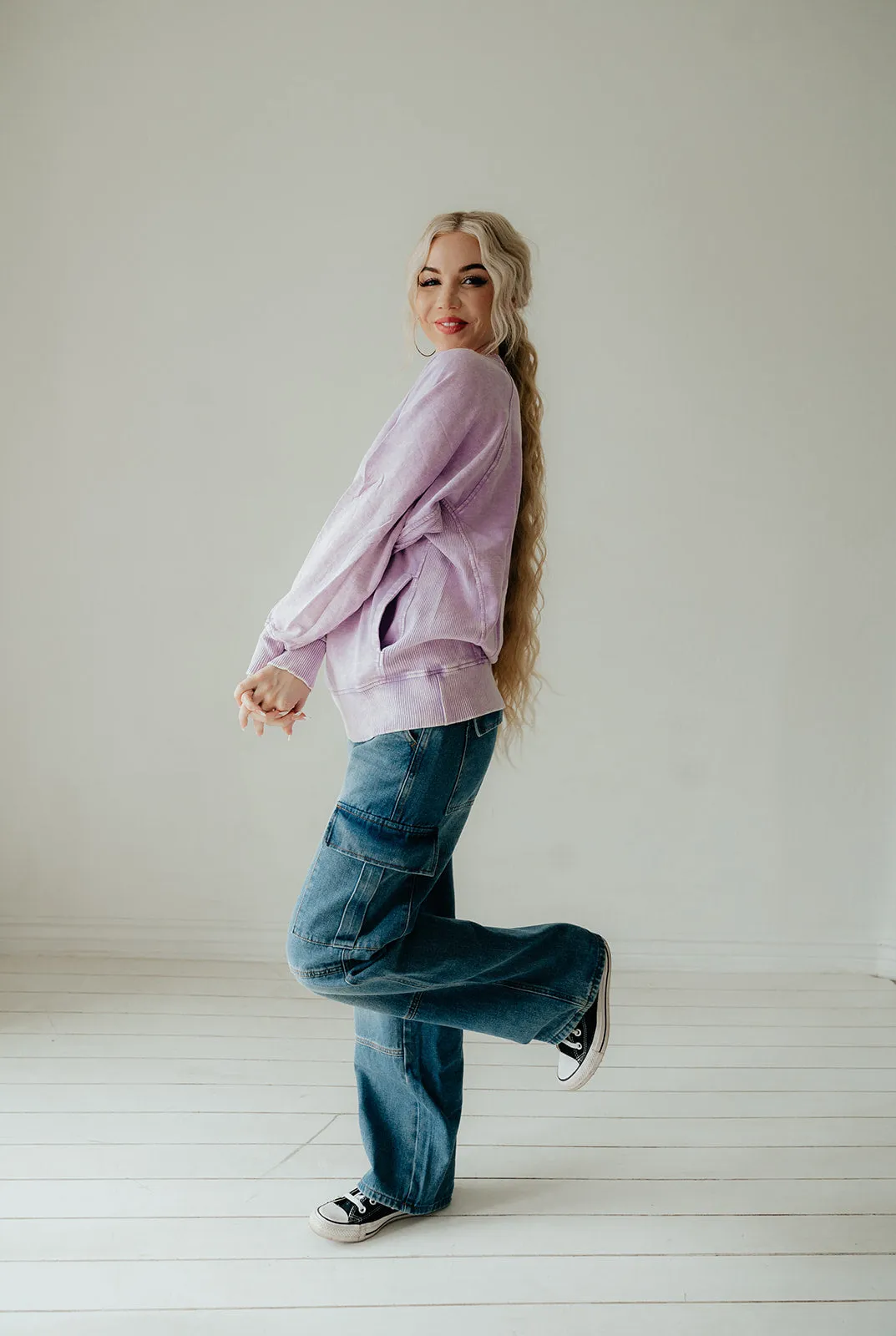Shay Acid Wash Sweatshirt