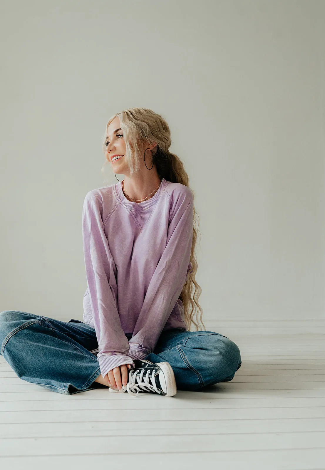 Shay Acid Wash Sweatshirt