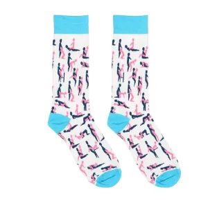 Shots Kinky White Sutra Sexy Socks Size 42 to 46