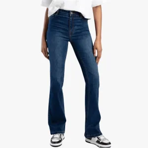 Sissy Boy Womens Mid Wasit Bootleg Jeans Med Vintage