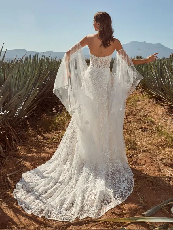 Size 12 La Perle LP2446 Cove Ivory Gown