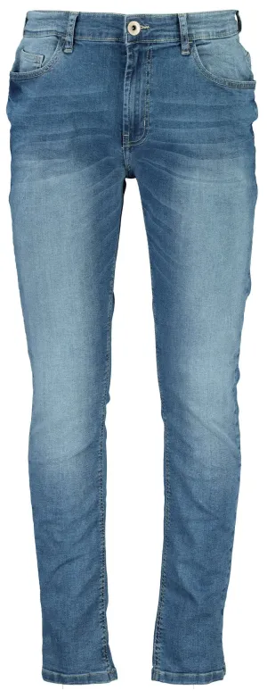 Slim Fit Mid Wash Stretch Jeans