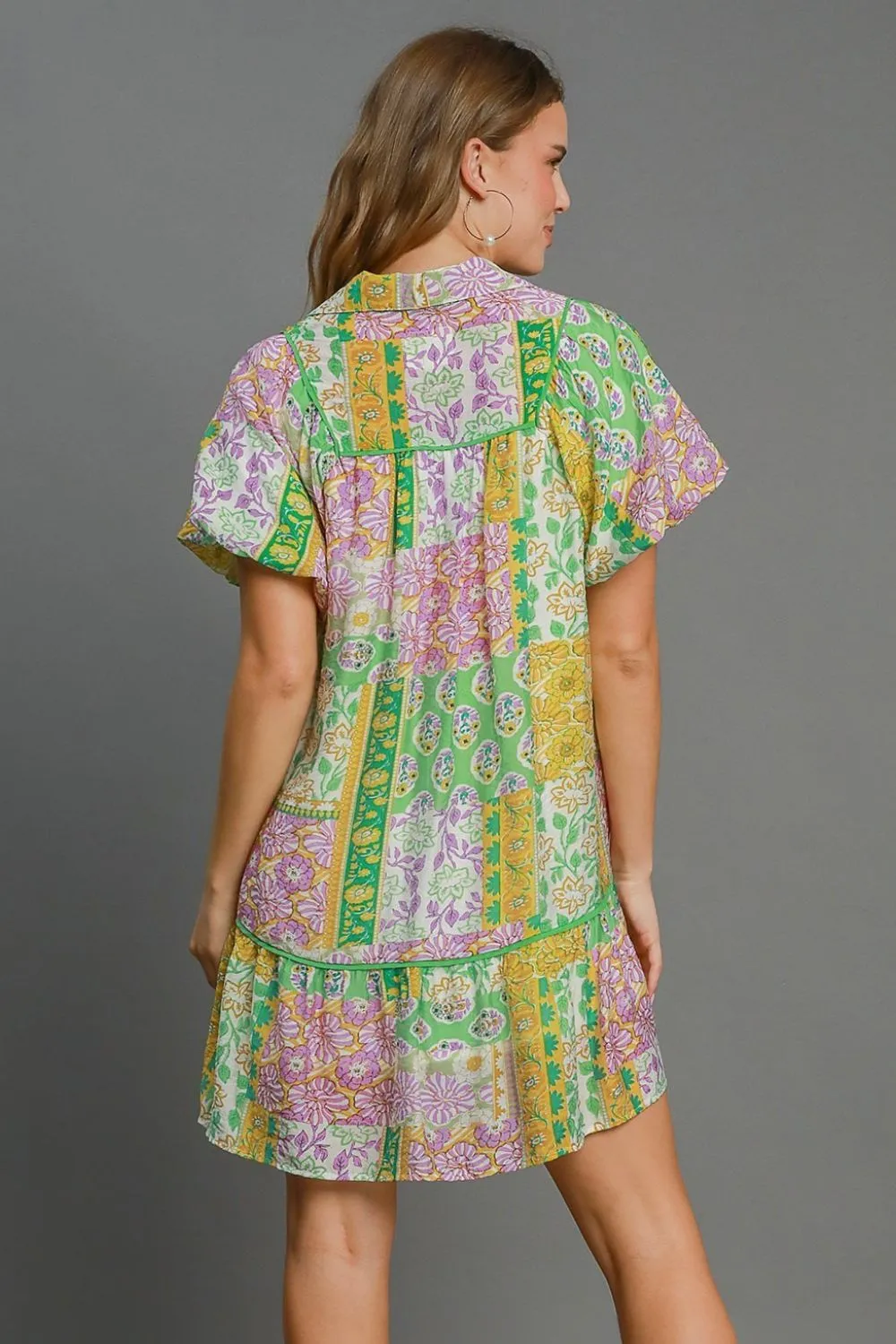 Smocked Floral Puff Sleeve Mini Dress: Stylish Comfort for Casual Days