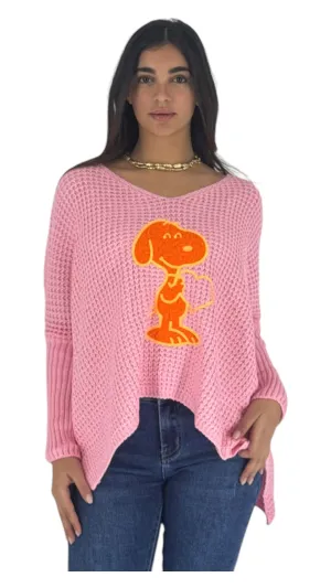 Snoopy pink top