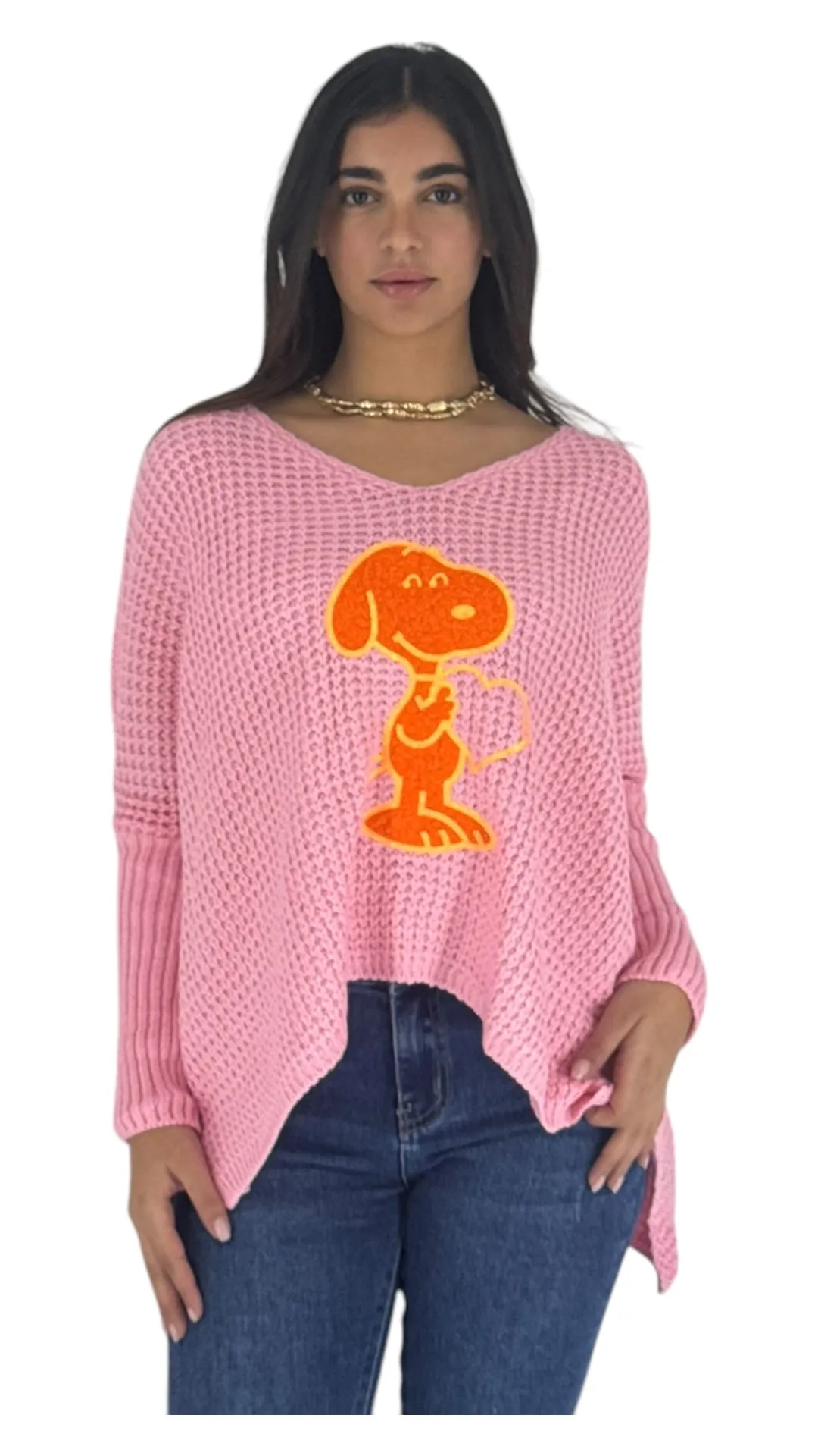 Snoopy pink top