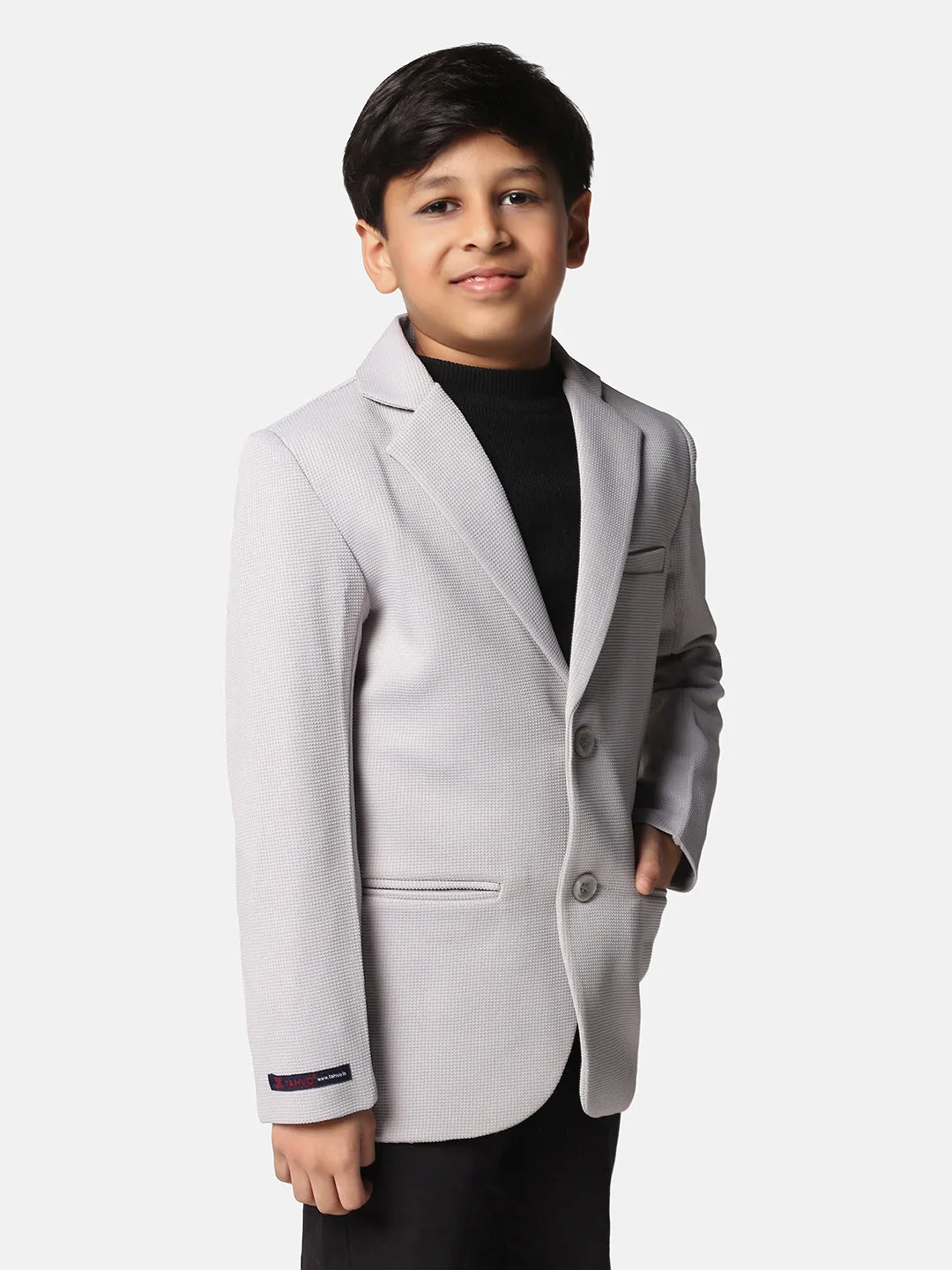 Solid Single Breasted Party Boys Blazer