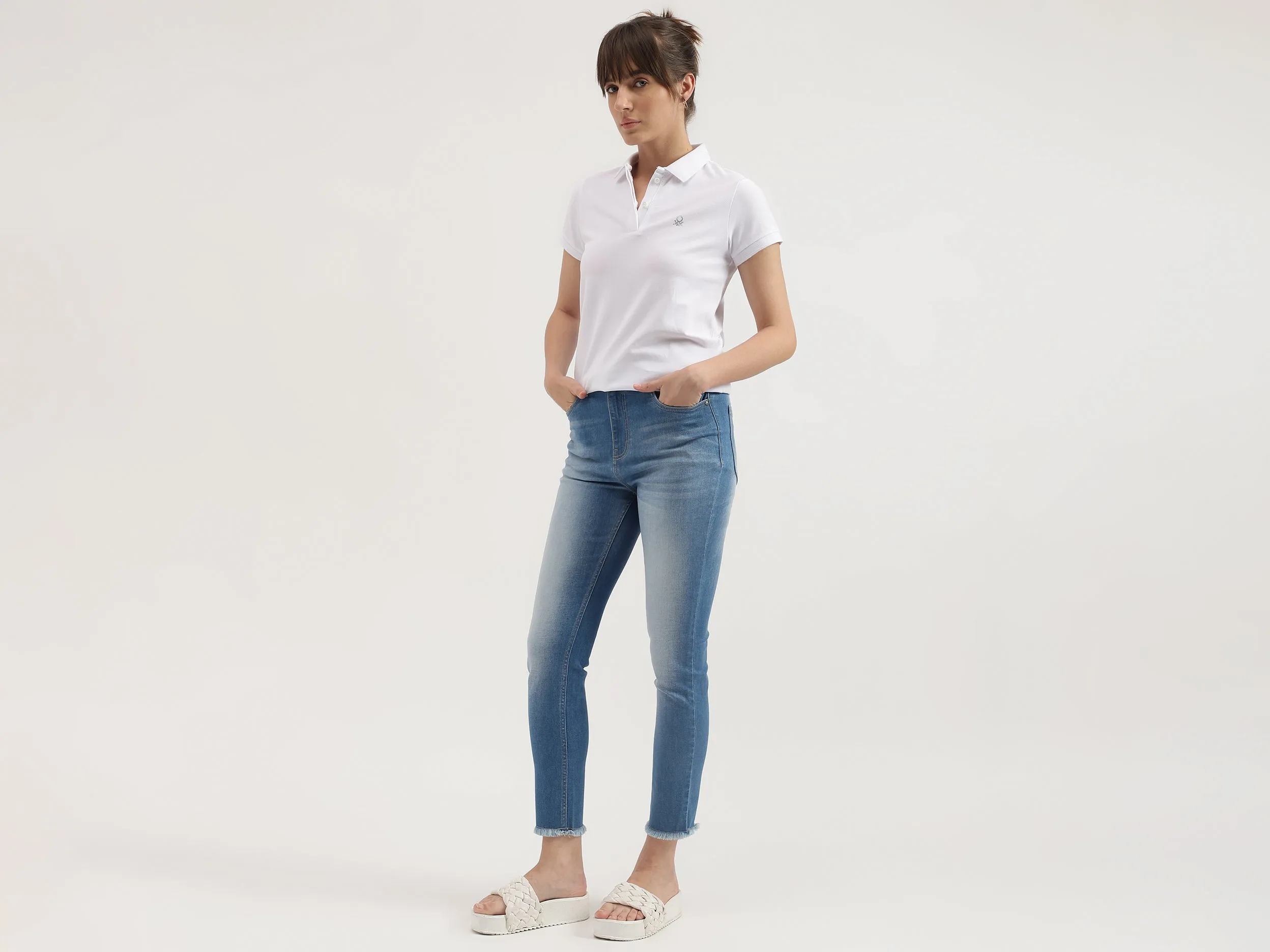 Solid Skinny Fit Jeans
